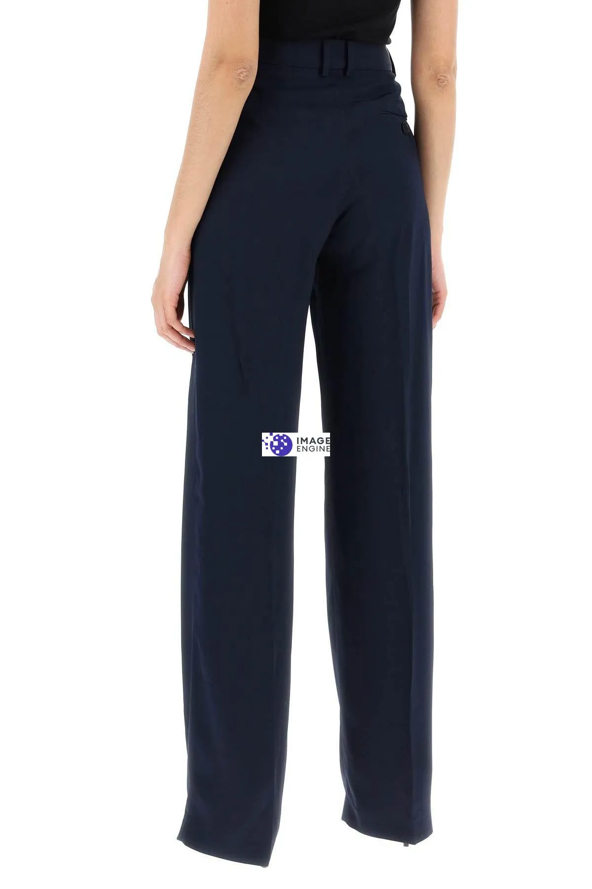 Pantaloni palazzo in crepe