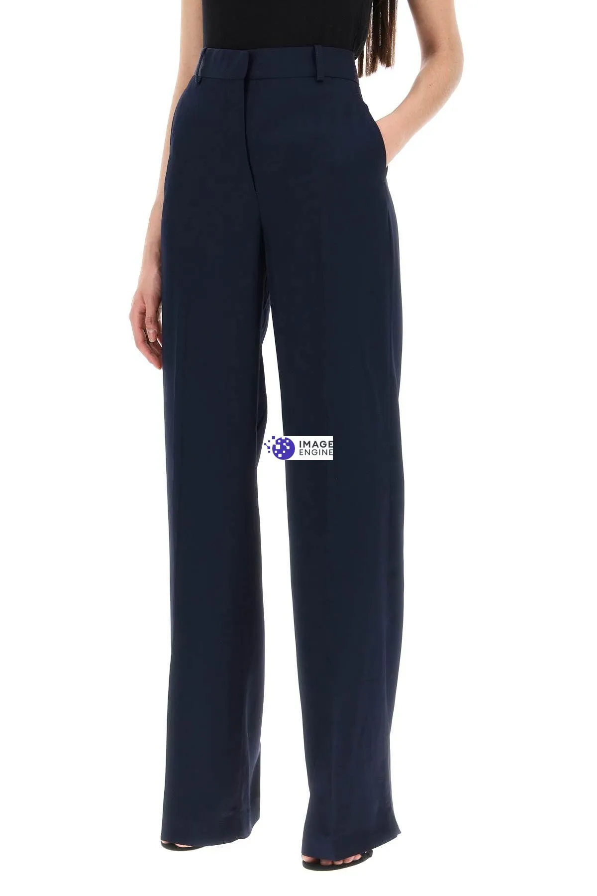 Pantaloni palazzo in crepe