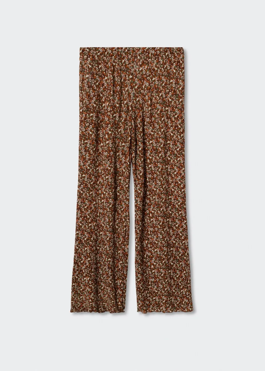 Pantaloni scampanati stampa floreale