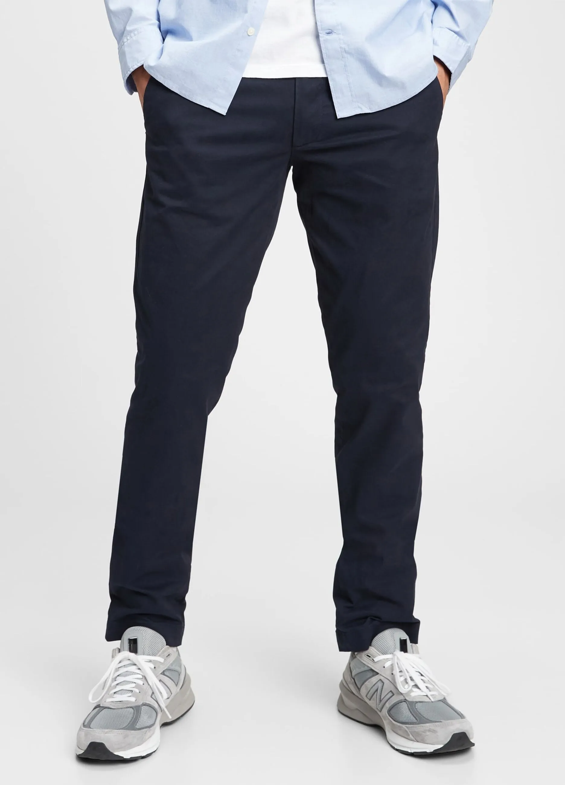 Pantaloni slim fit in cotone stretch