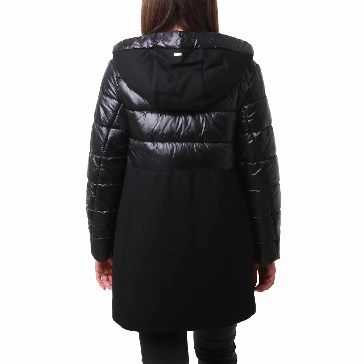 Parka Nylon-Ecowool Herno Nero Ragazza