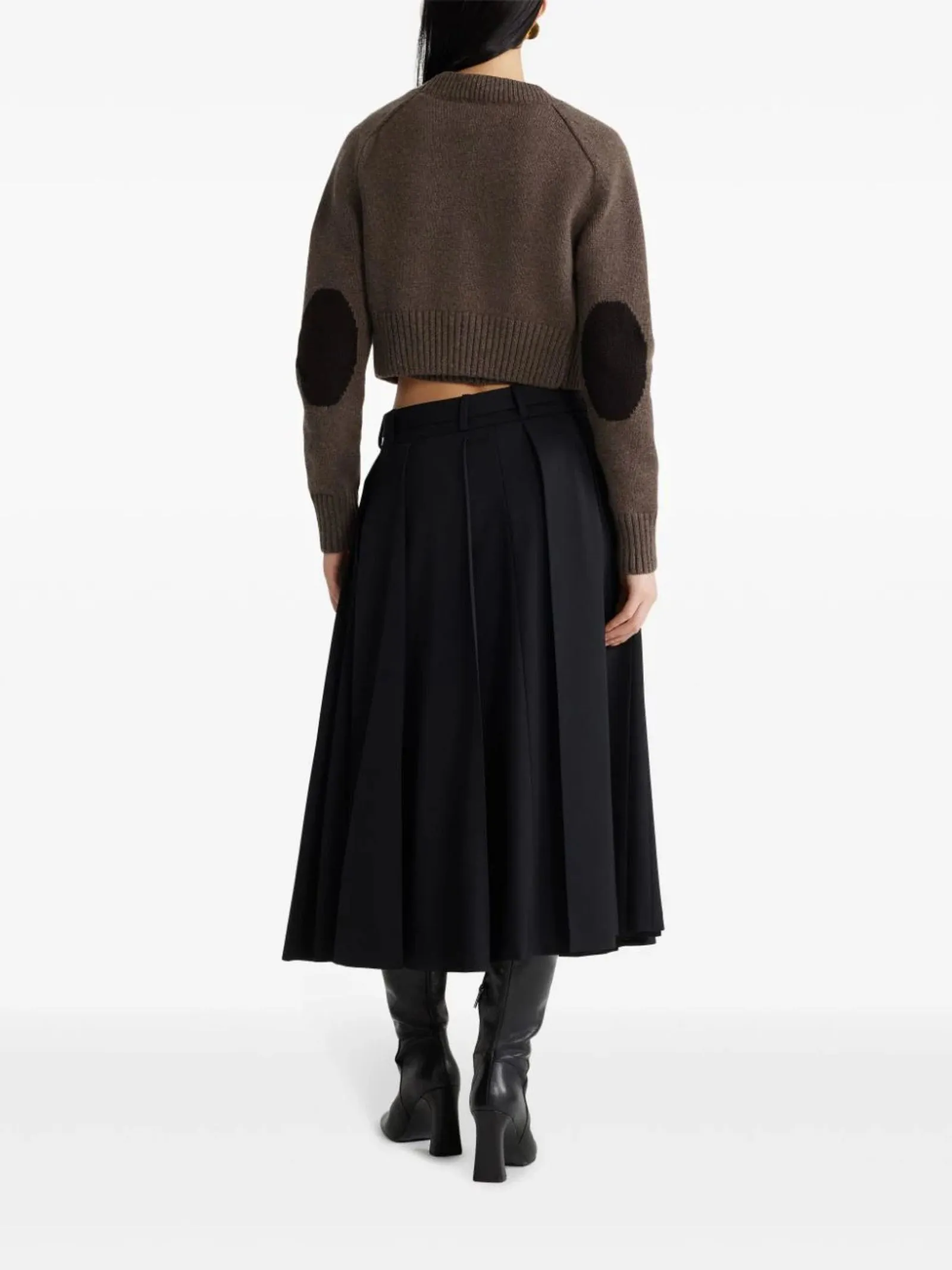 PATOU Abbigliamento,Gonne Gonna in lana tecnica nera 