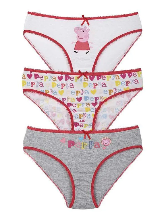 Peppa Pig Tris Mädchenslip mit Prints