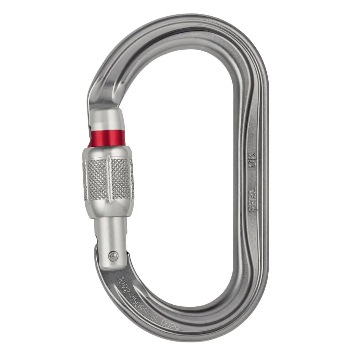 Petzl OK moschettone ovale a ghiera arrampicata
