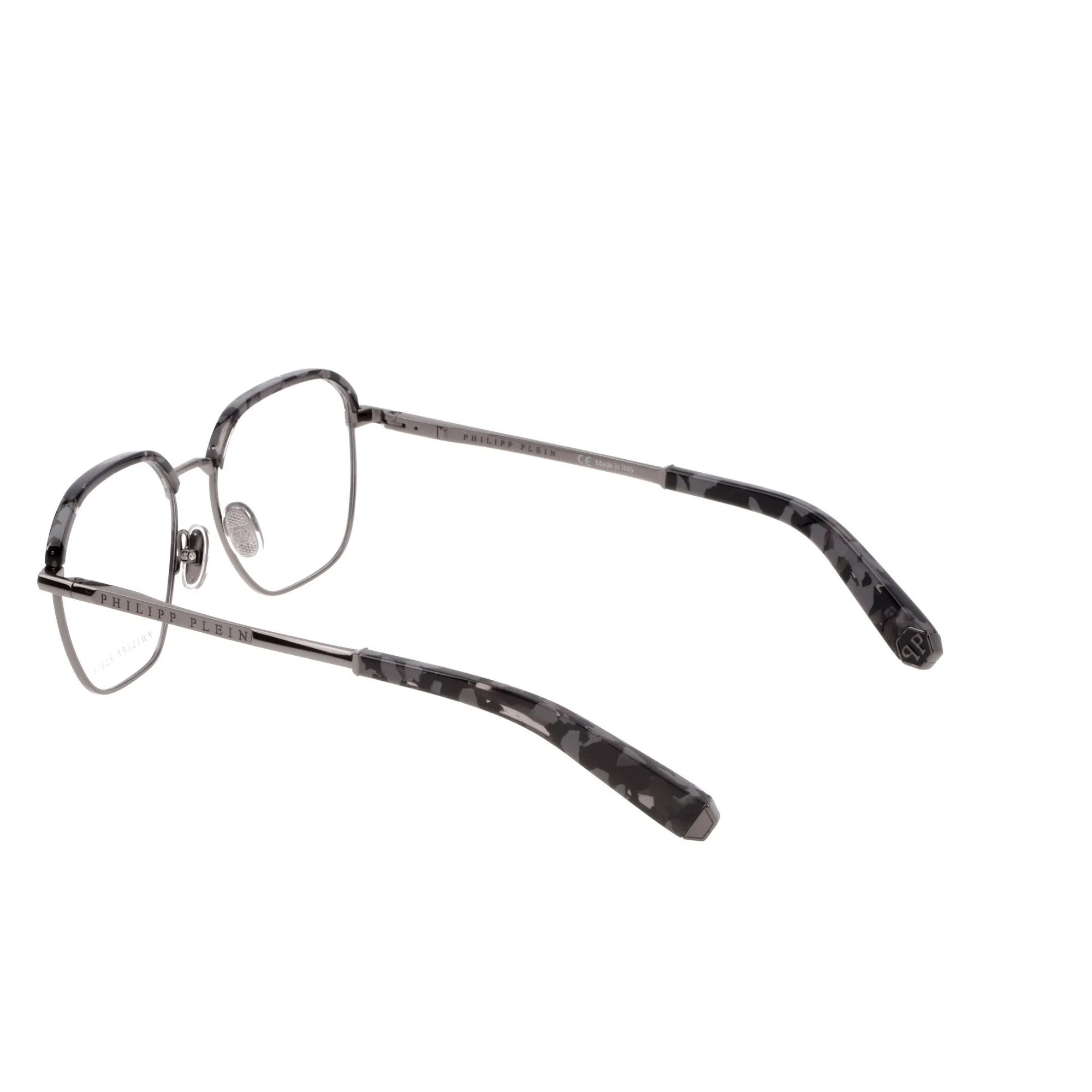   Philipp Plein VPP017M Treasure 0568 Bachelite Lucida Totale | Occhiale Da Vista Uomo 