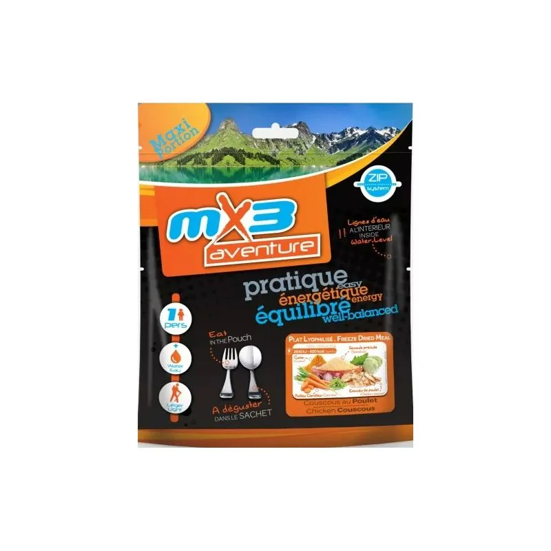 Piatto liofilizzato MX3 Nutrition Couscous di pollo