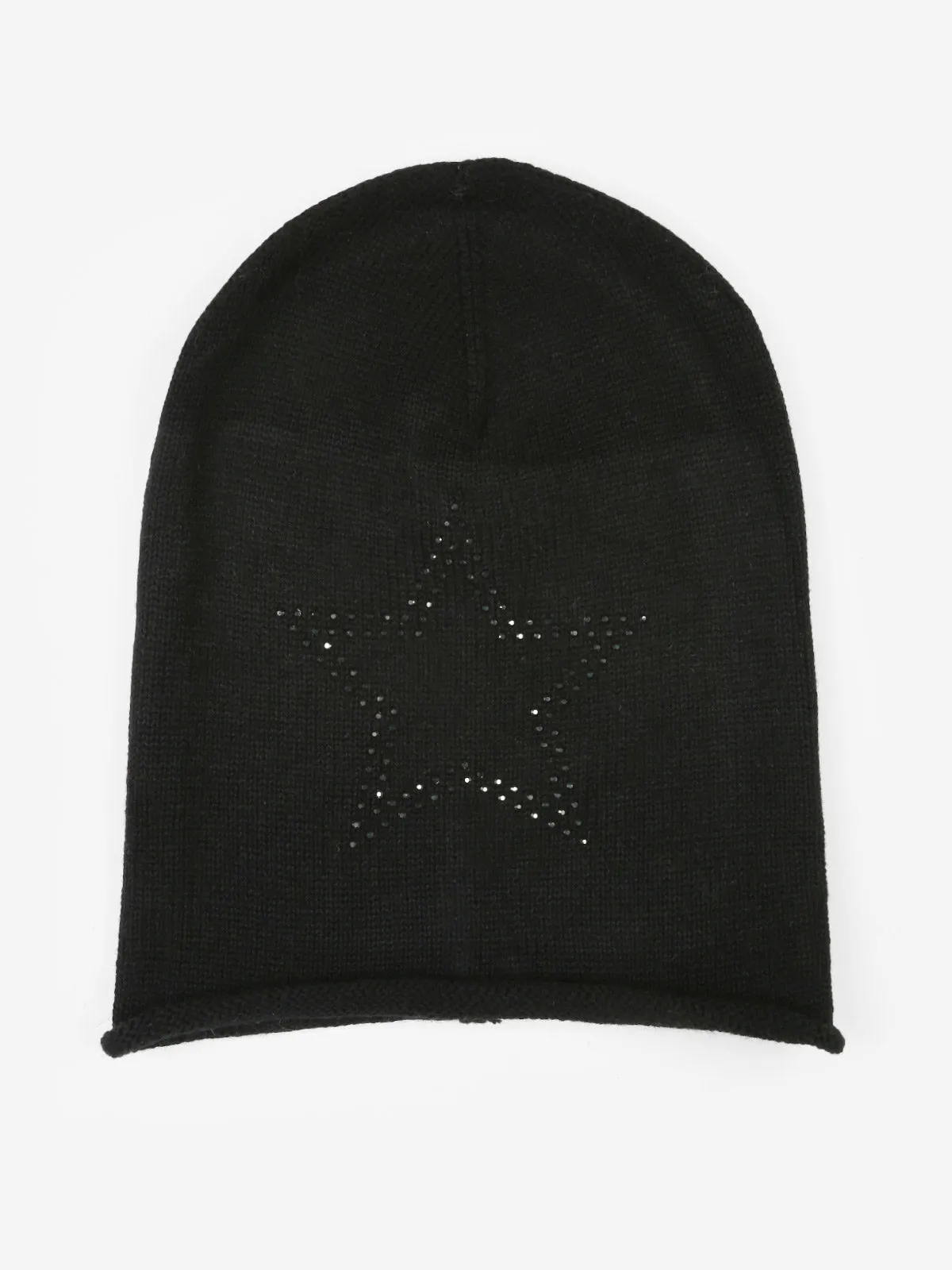 Pierre Cardin Bonnet en tricot avec étoile en strass