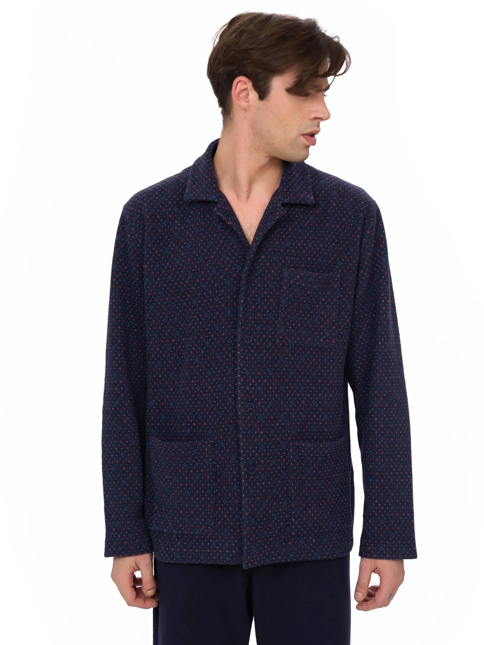 Pigiama aperto in Cotton Eco Pile - Fant.Notte