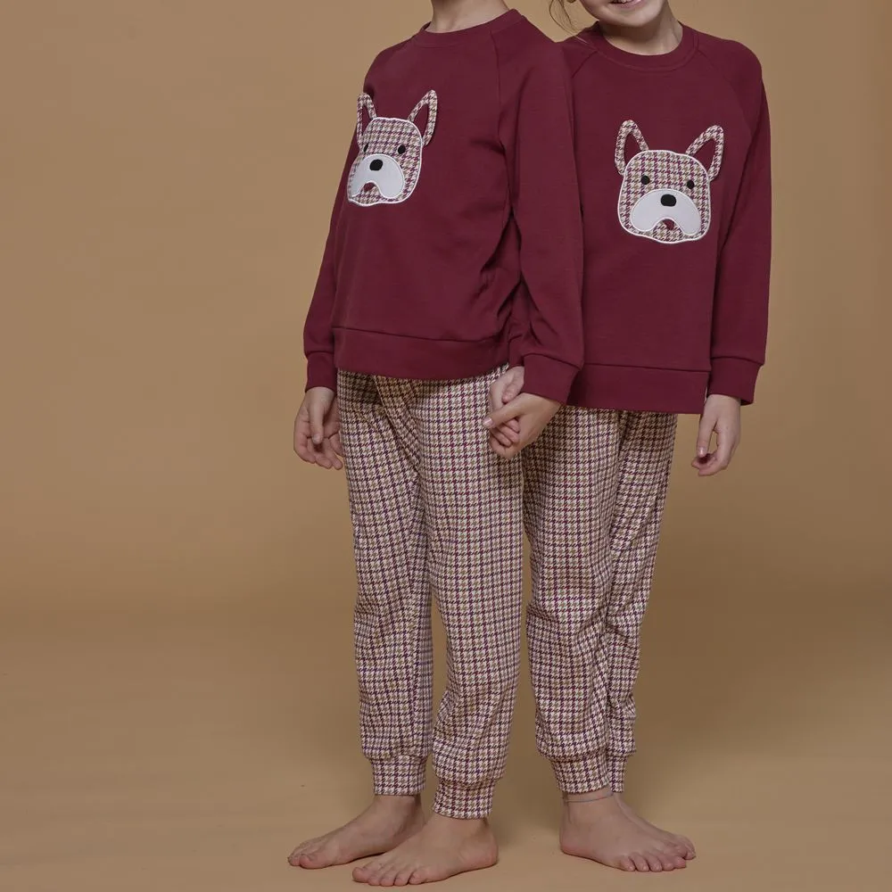 pigiama da bambino unisex doggy fe2131as caldo cotone noi di notte 