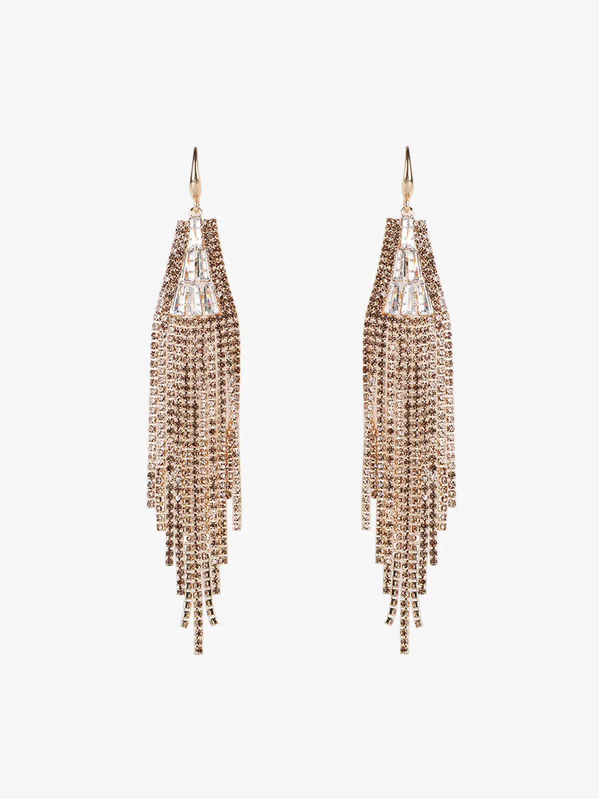 Pinamoss Boucles d'oreilles femme strass brillants