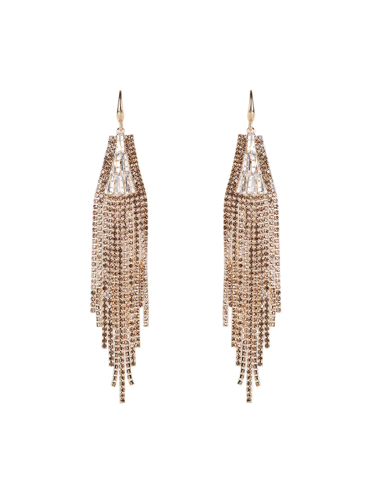 Pinamoss Boucles d'oreilles femme strass brillants