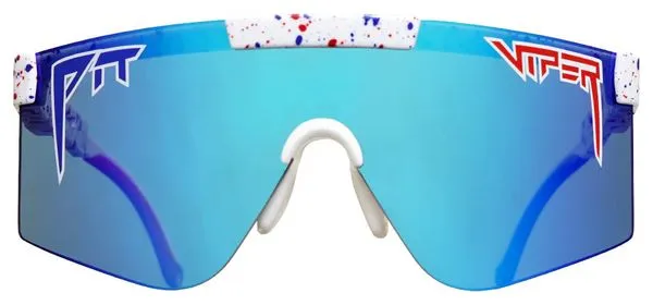 Pit Viper The Merika Polarized 2000s Sunglasses White/Blue Polarized