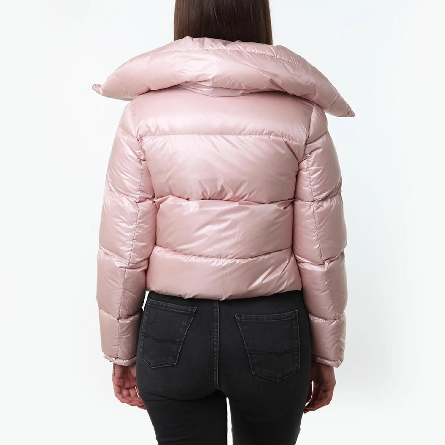 Piumino Bomber Herno Rosa Chiaro Ragazza