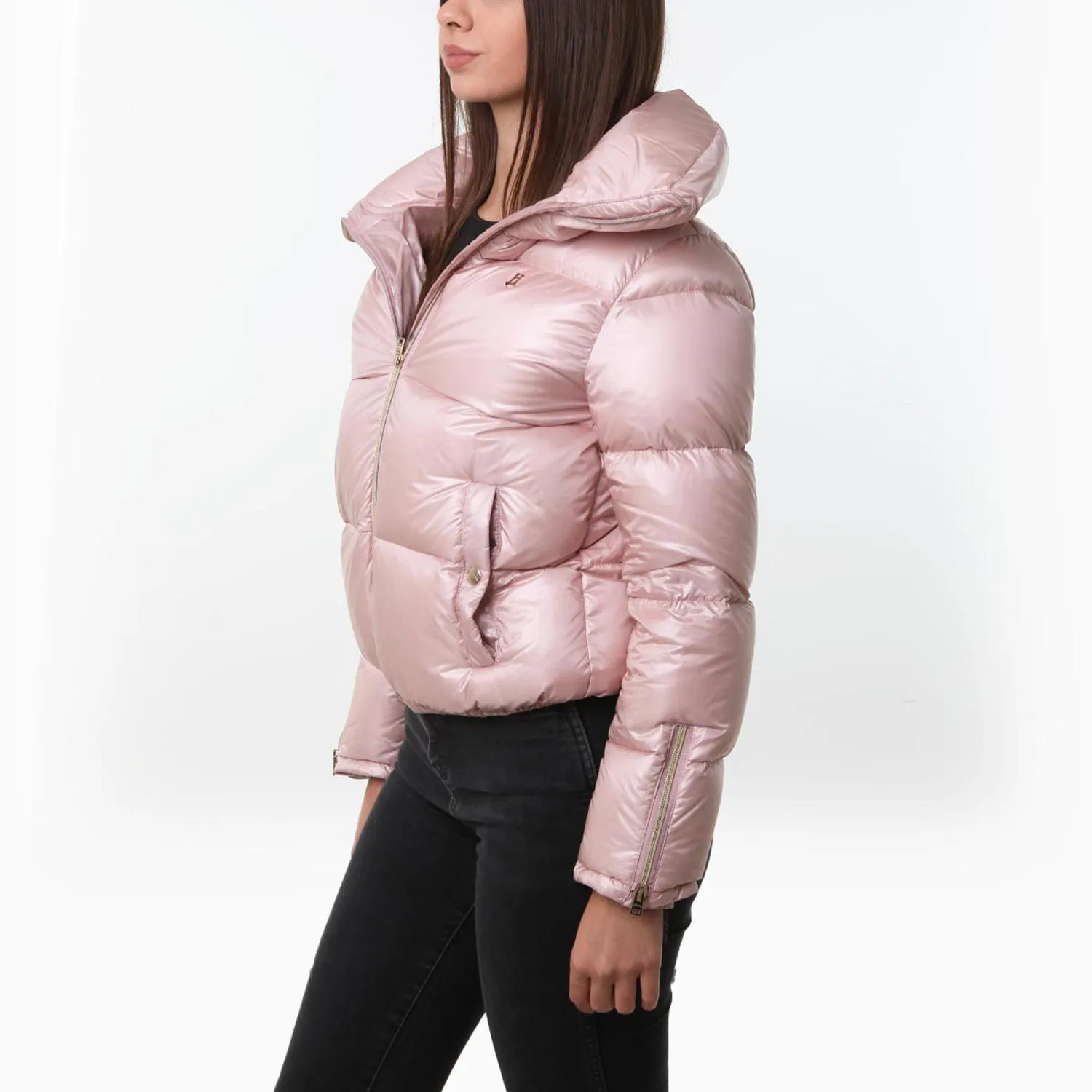 Piumino Bomber Herno Rosa Chiaro Ragazza