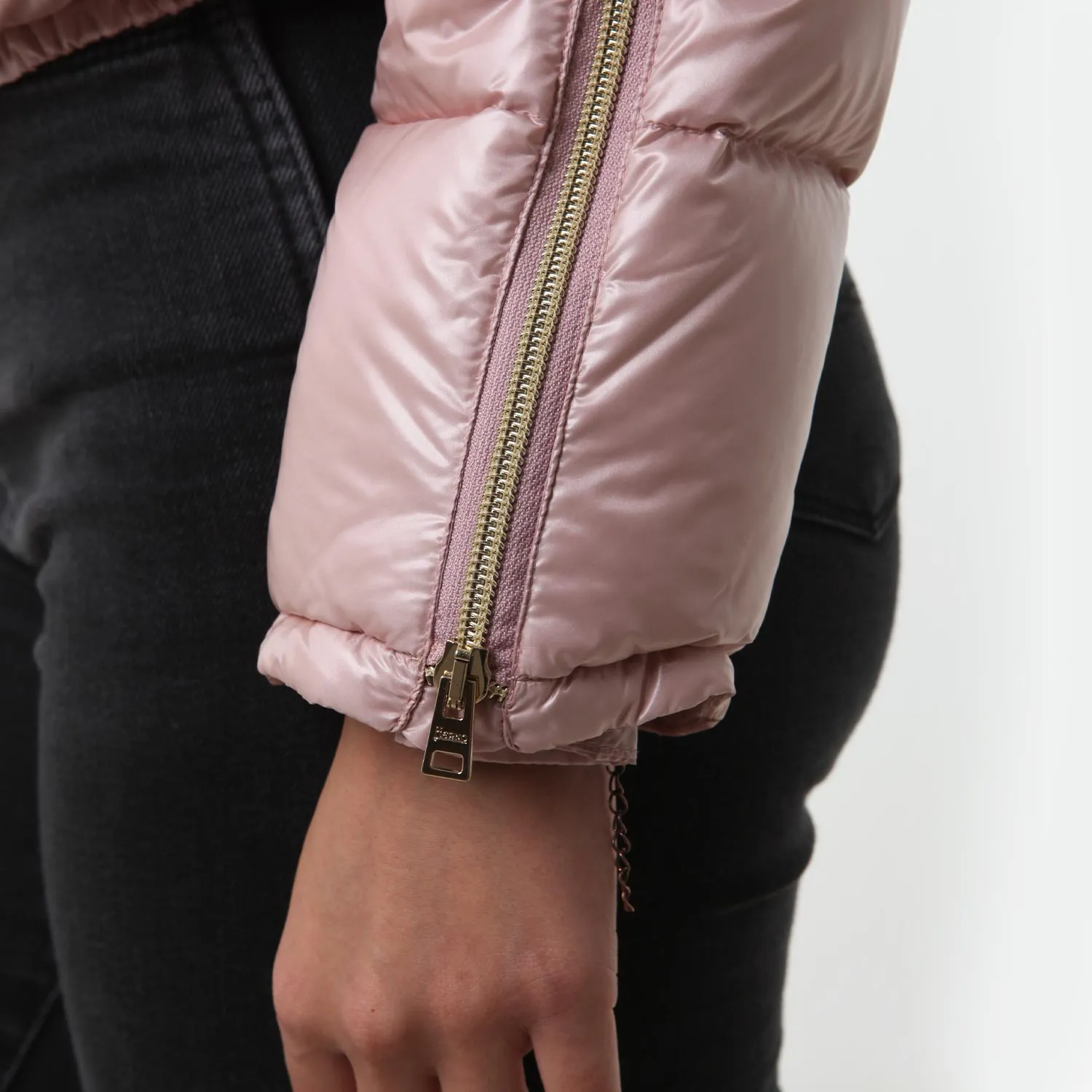 Piumino Bomber Herno Rosa Chiaro Ragazza