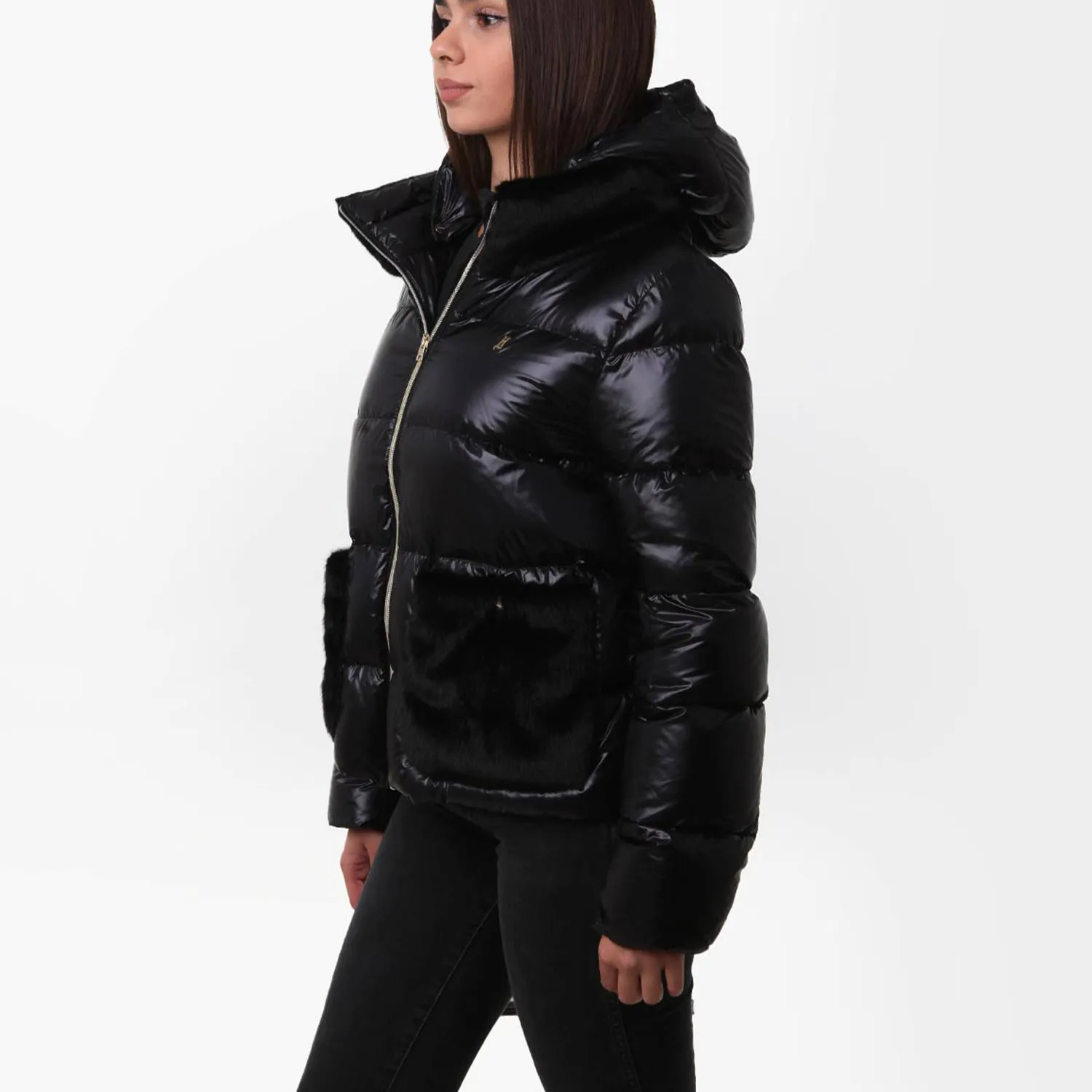 Piumino Corto Herno Lady Nero Ragazza