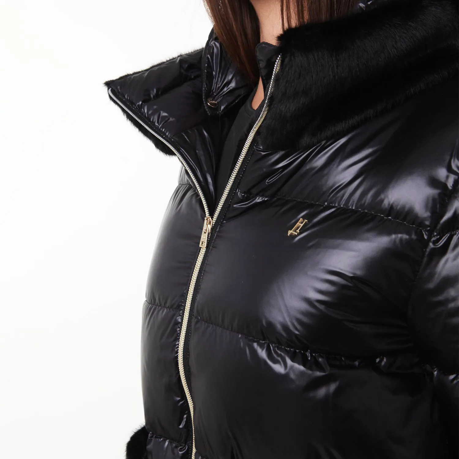 Piumino Corto Herno Lady Nero Ragazza