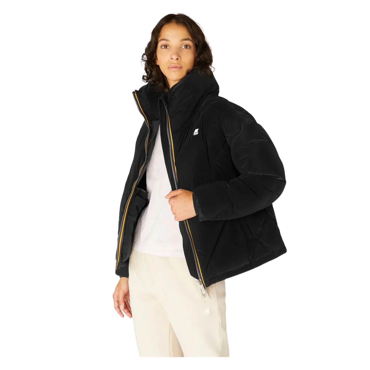 Piumino Donna K-Way Imeldine Heavy Quilted Lapis Lazuli Nero