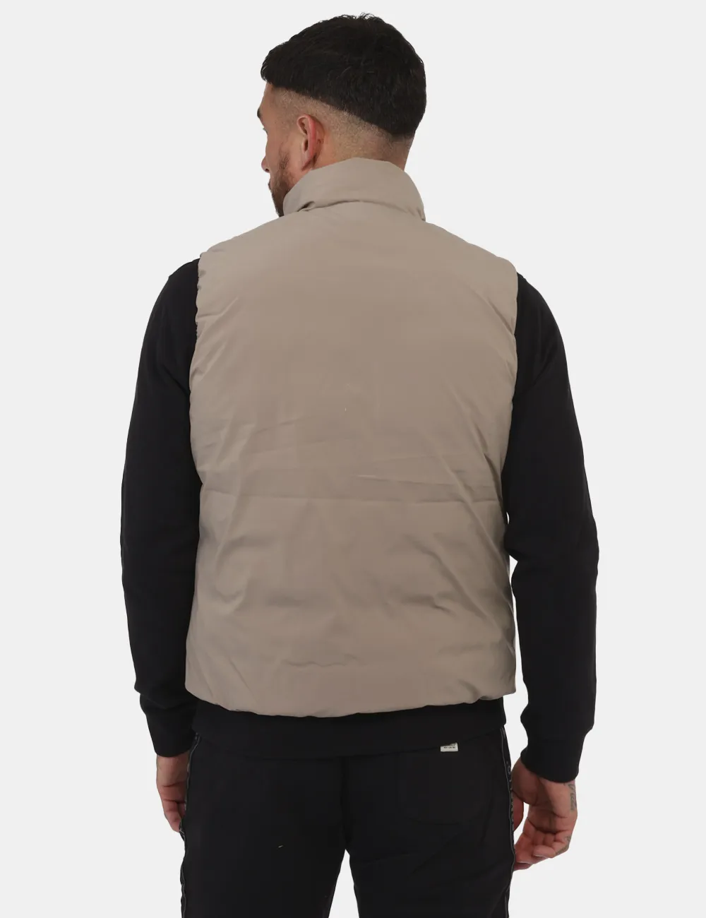 Piumino smanicato Fred Mello Beige