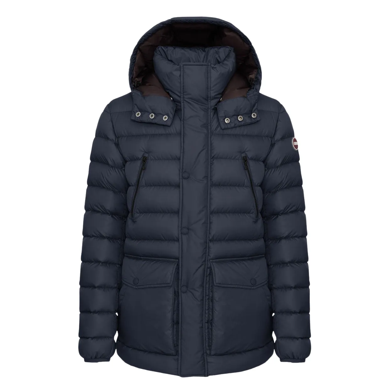 Piumino Uomo Colmar Cappuccio Staccabile Blu Navy