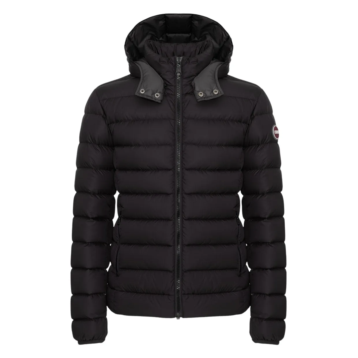 Piumino Uomo Colmar Cappuccio Staccabile Nero / Grigio