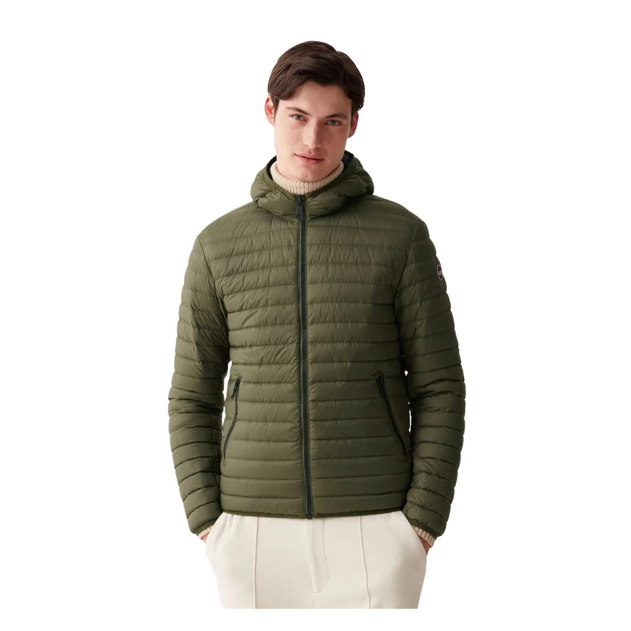 Piumino Uomo Colmar Opaco Cappuccio Verde