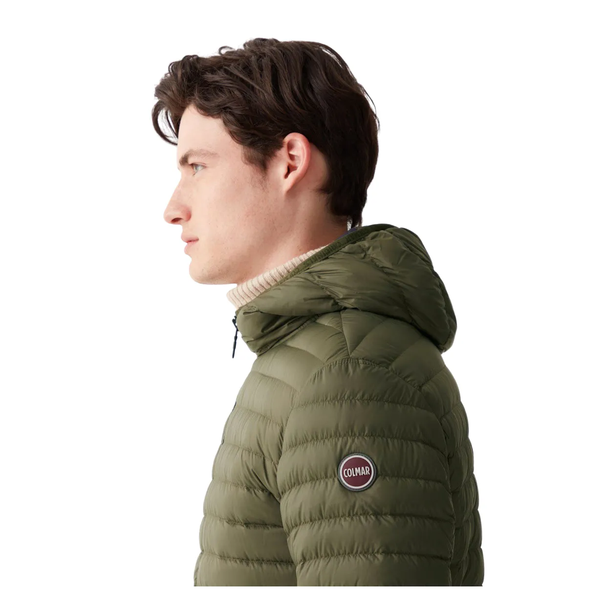Piumino Uomo Colmar Opaco Cappuccio Verde