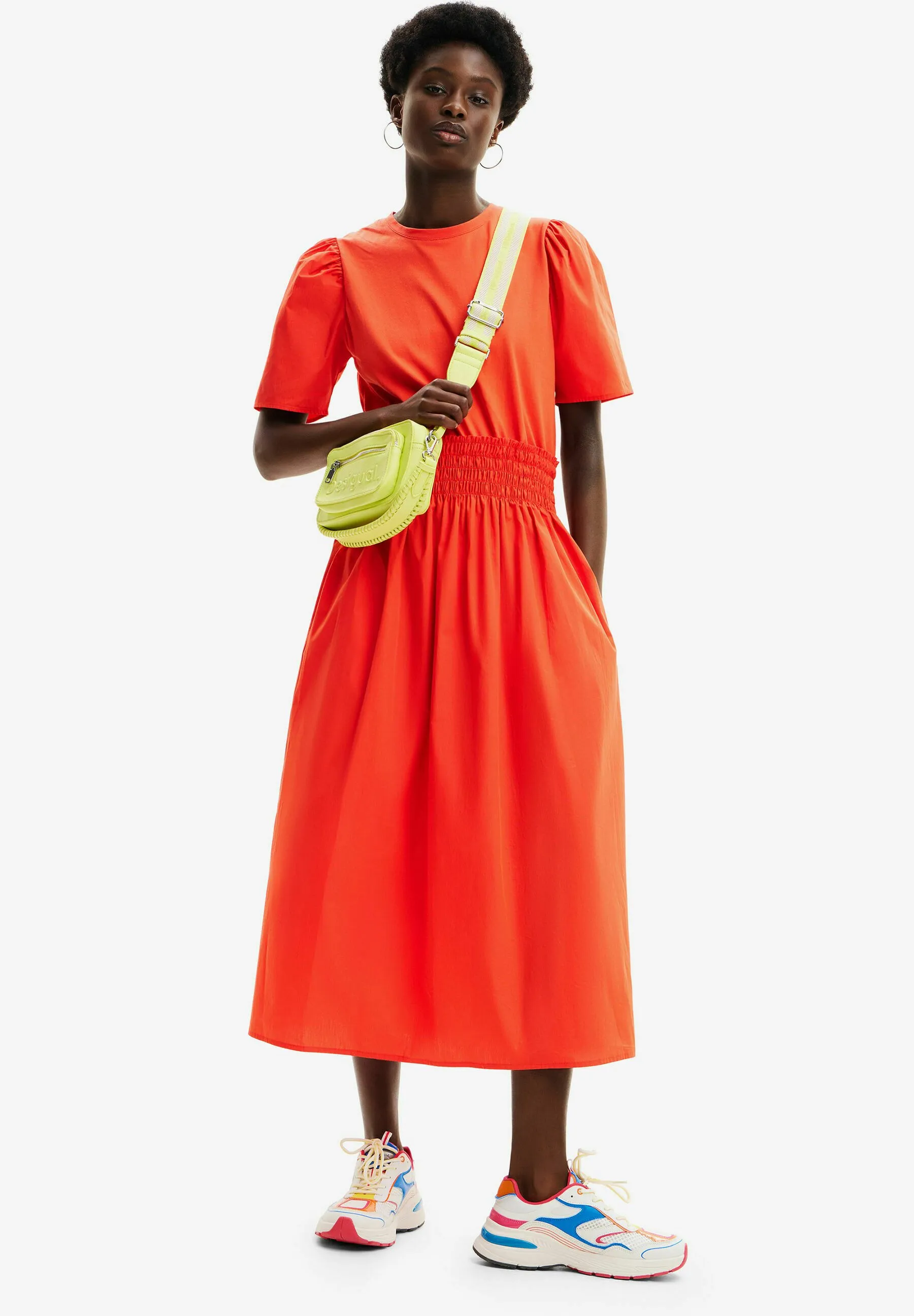 PLAIN COMBINATION MIDI - Vestito estivo