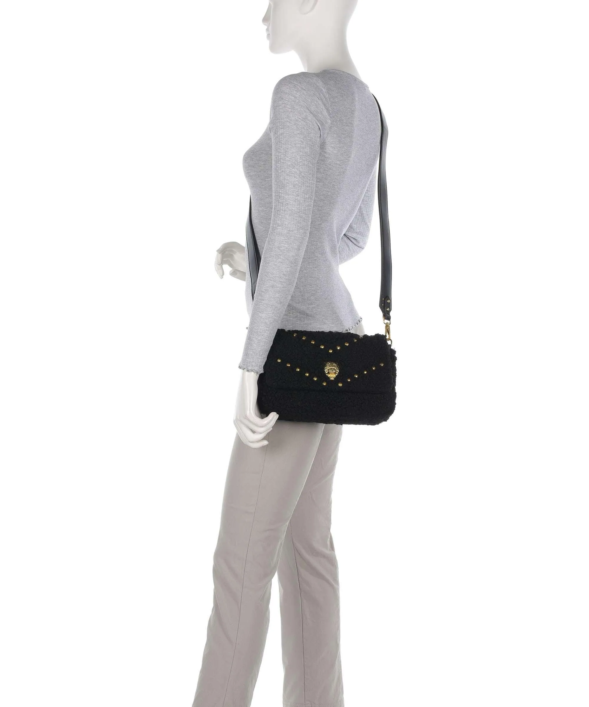  Plein Sport Cady Borsa a tracolla poliestere nero  