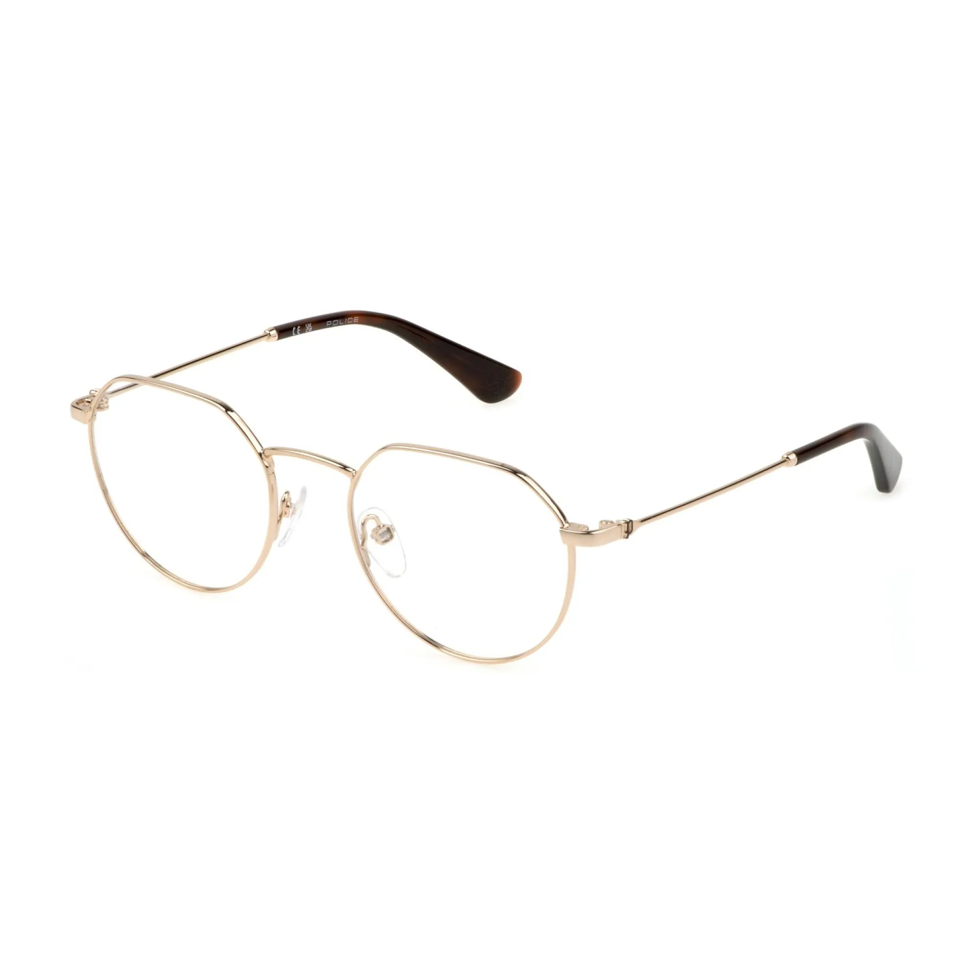   Police VK574 - 0300 Oro Rosa Lucido Totale | Occhiale Da Vista Bambino Unisex 
