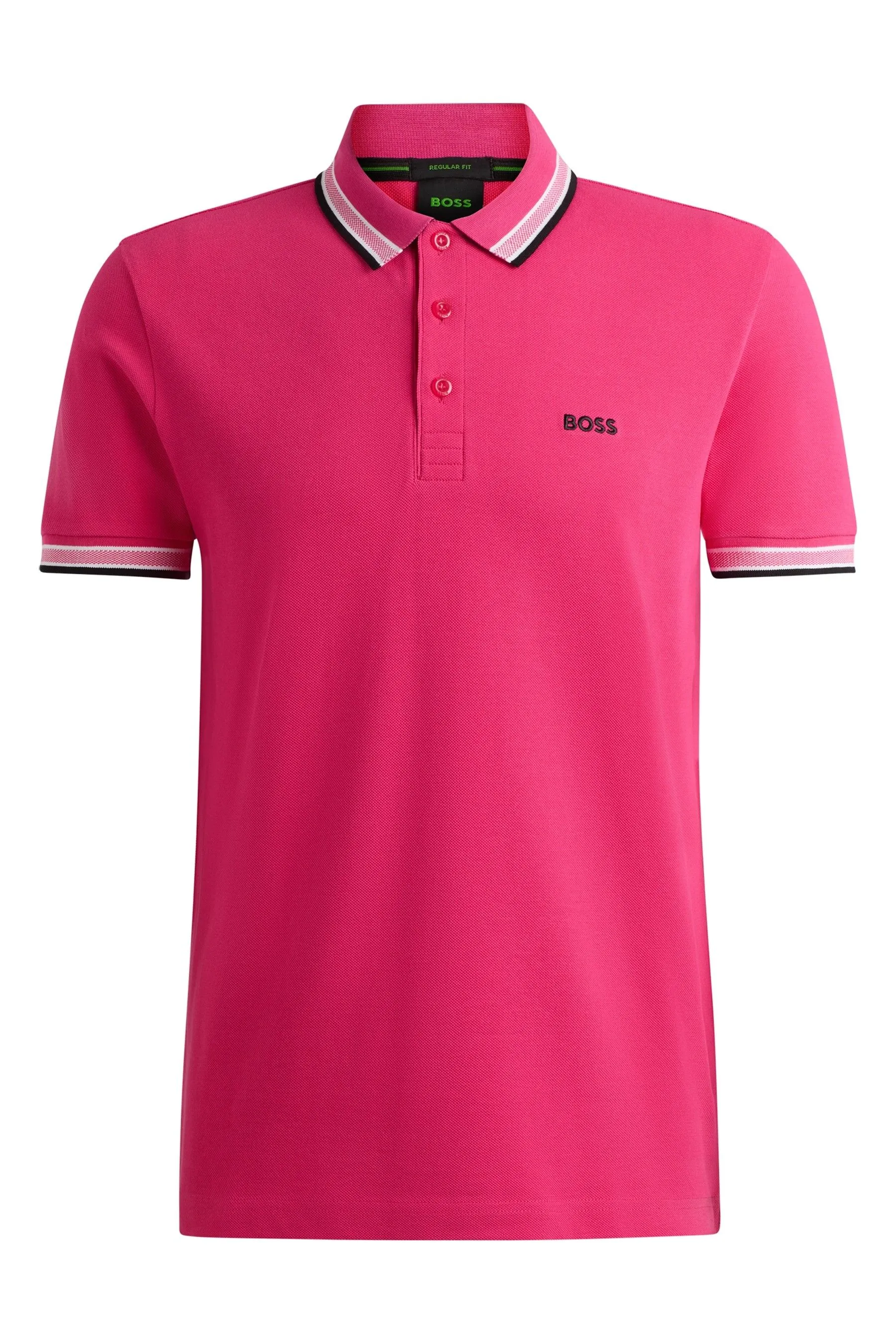 Polo BOSS in cotone con punta in paddy    