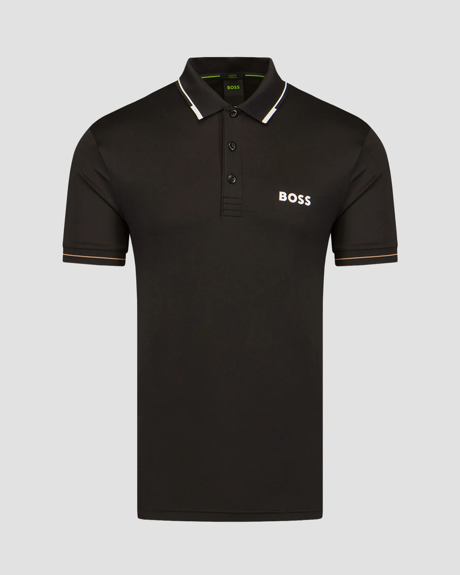 Polo nera da uomo Hugo Boss Paul Pro 50506203-1