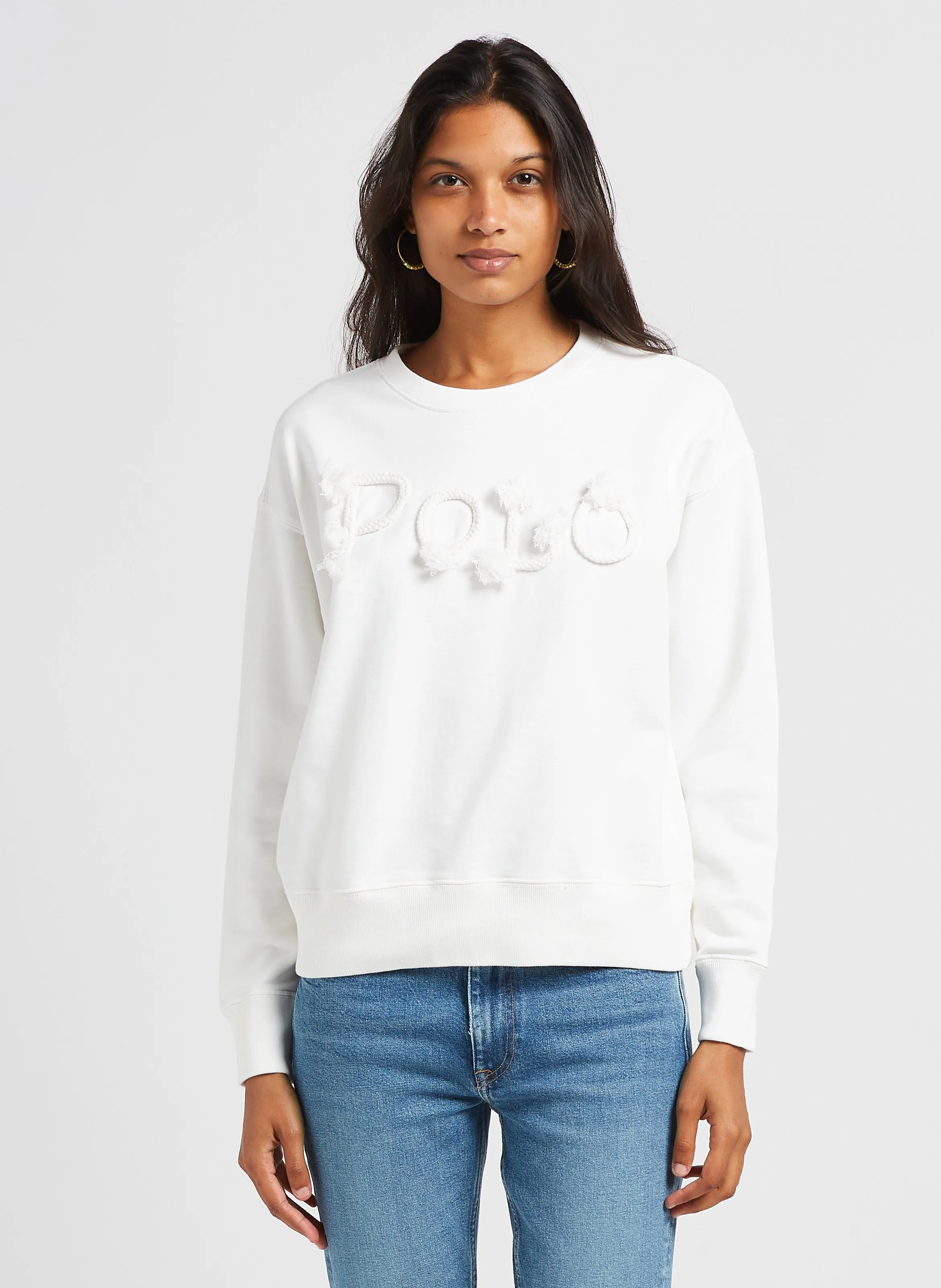  POLO RALPH LAUREN   Felpa in cotone | Bianco