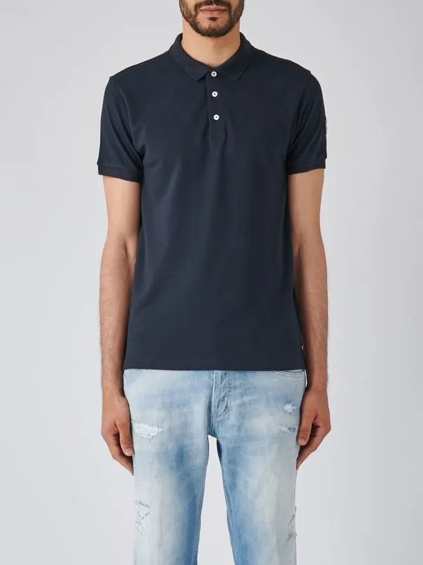 Polo uomo Colmar in cotone piquet stretch Blu