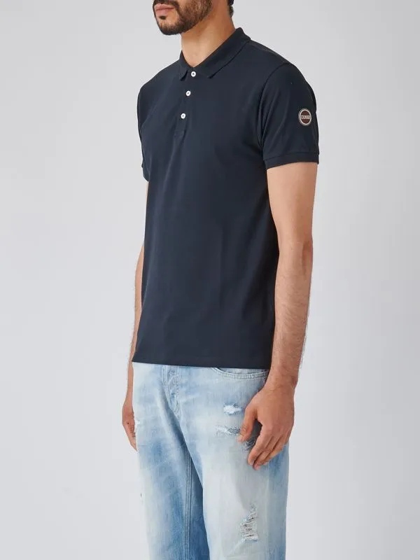 Polo uomo Colmar in cotone piquet stretch Blu