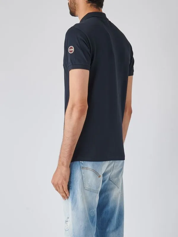 Polo uomo Colmar in cotone piquet stretch Blu