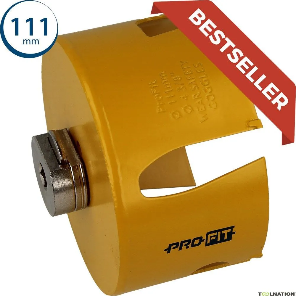 ProFit 09081111 Sega a tazza multiuso da 111 mm con adattatore integrato
