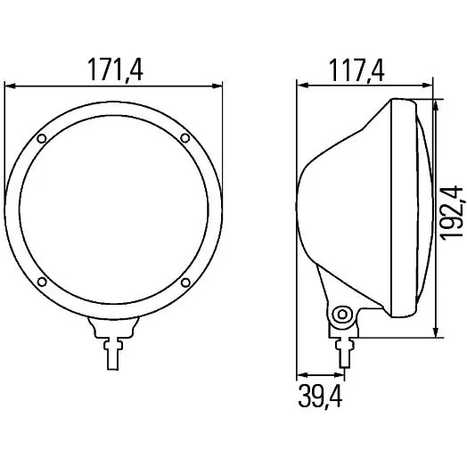 Proiettore Alogeno di Profondità Hella Rallye 3003 Compact da 170 mm