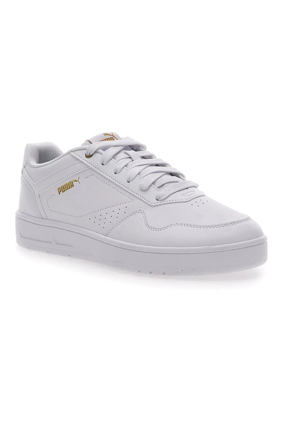   PUMA Sneakers Bianche Casula Con Lacci Puma Court Classic