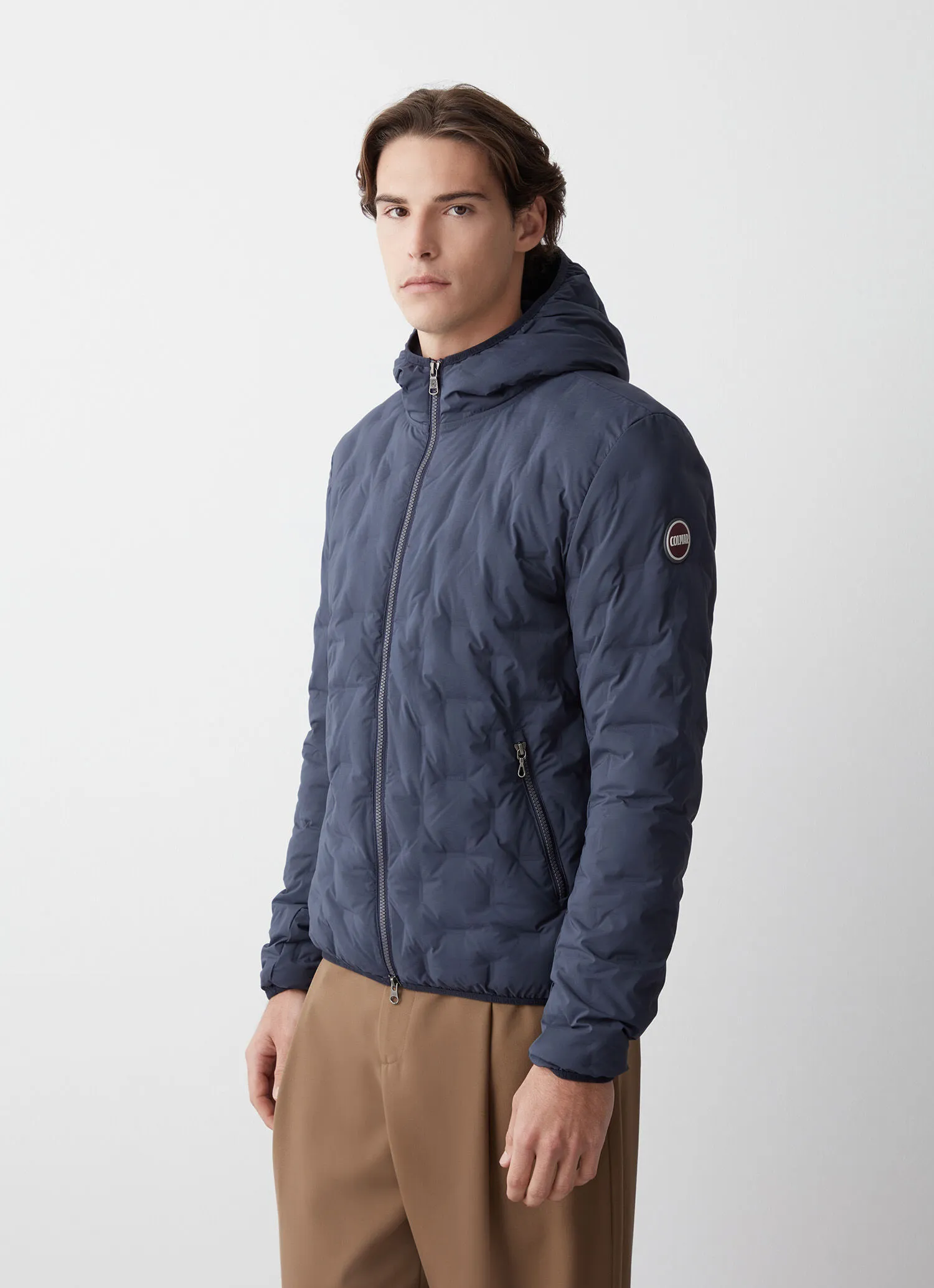 Quilted jacket with hood