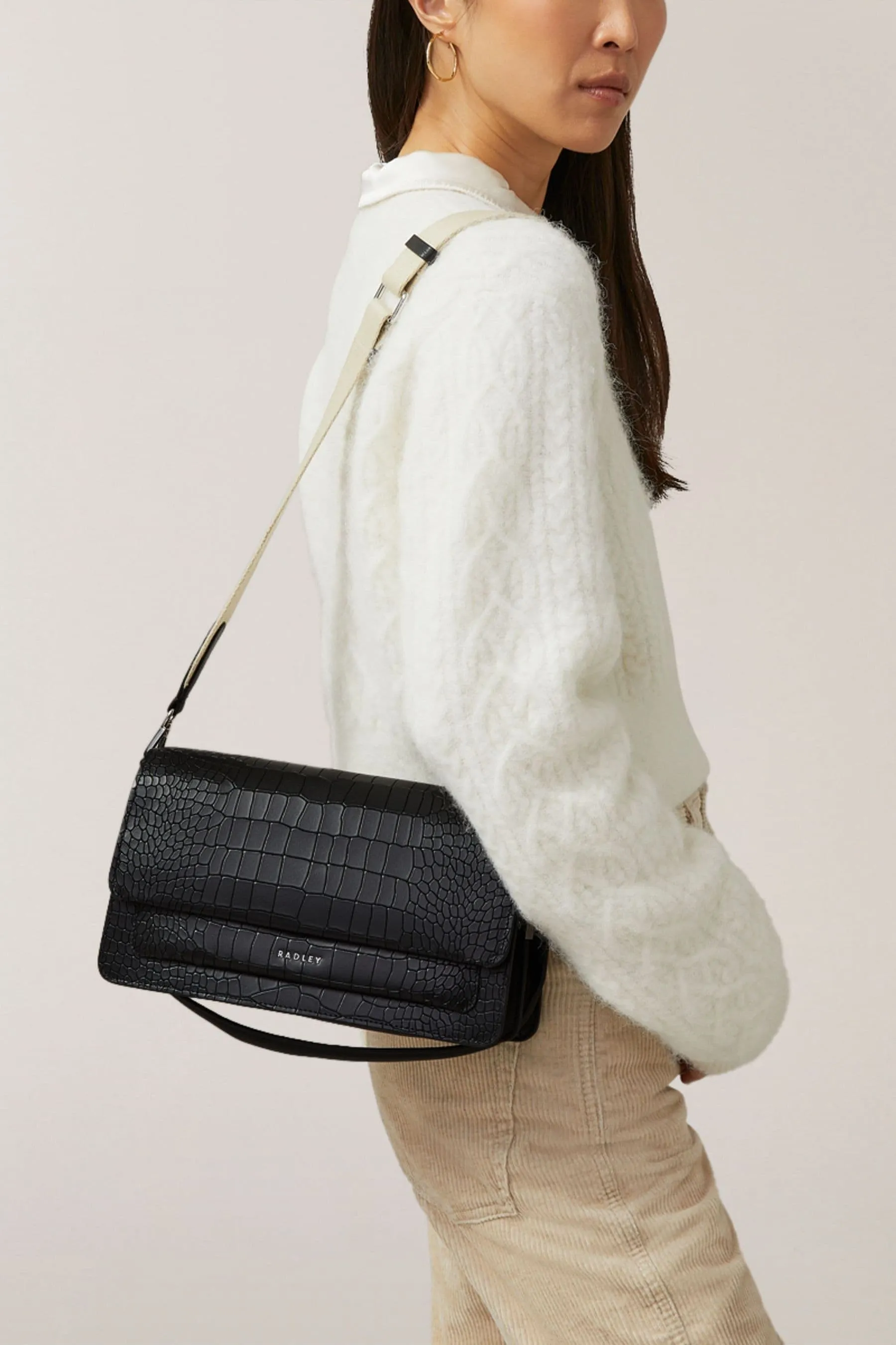 Radley London Borsa a tracolla Lane Medium Flapover in pelle    