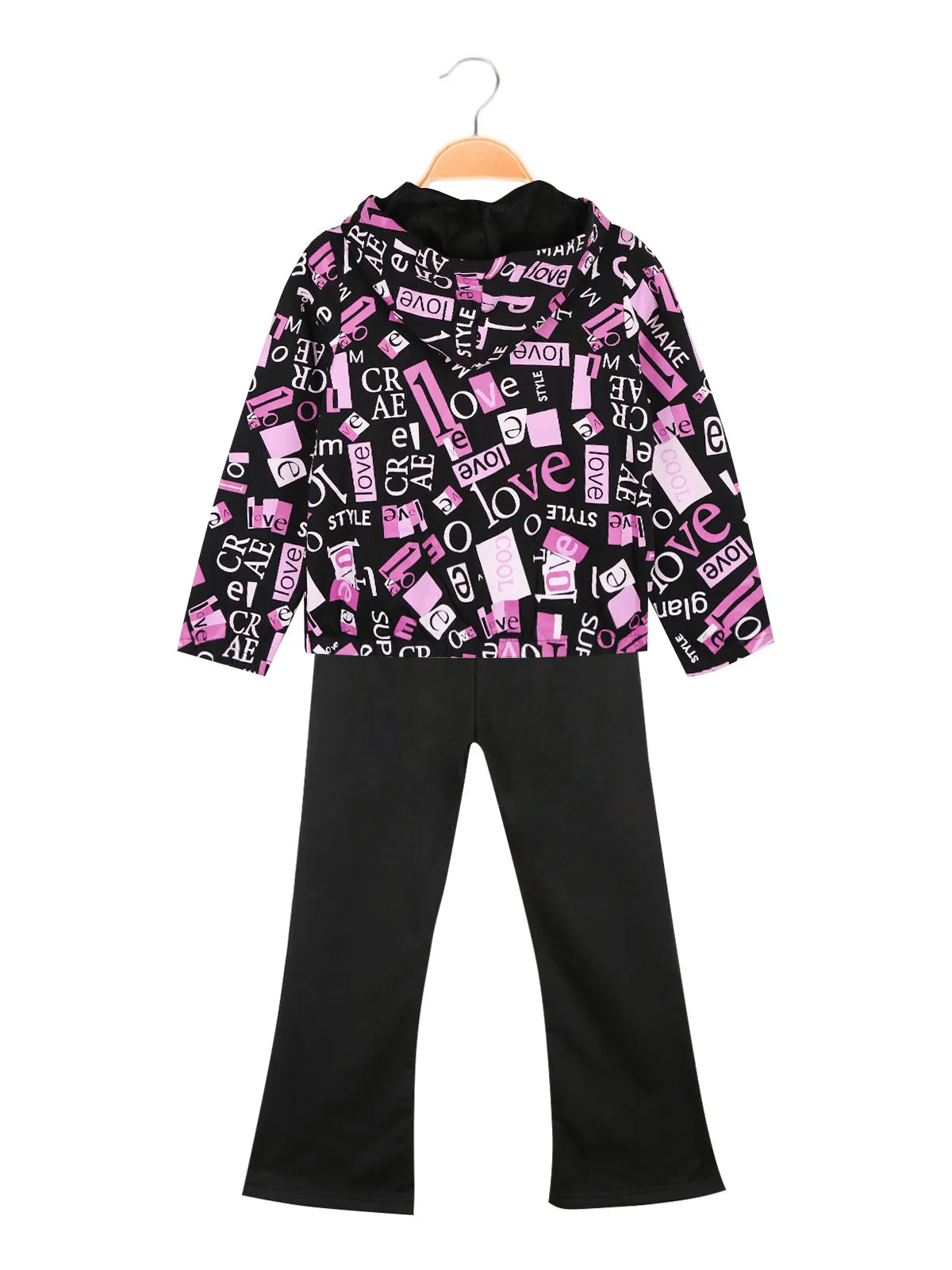 Re Panda Combinaison pantalon évasée 3 pièces pour fille