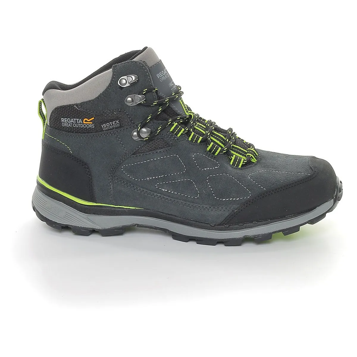 Regatta Samaris Suede Waterproof Mid Uomo Grigio Lime