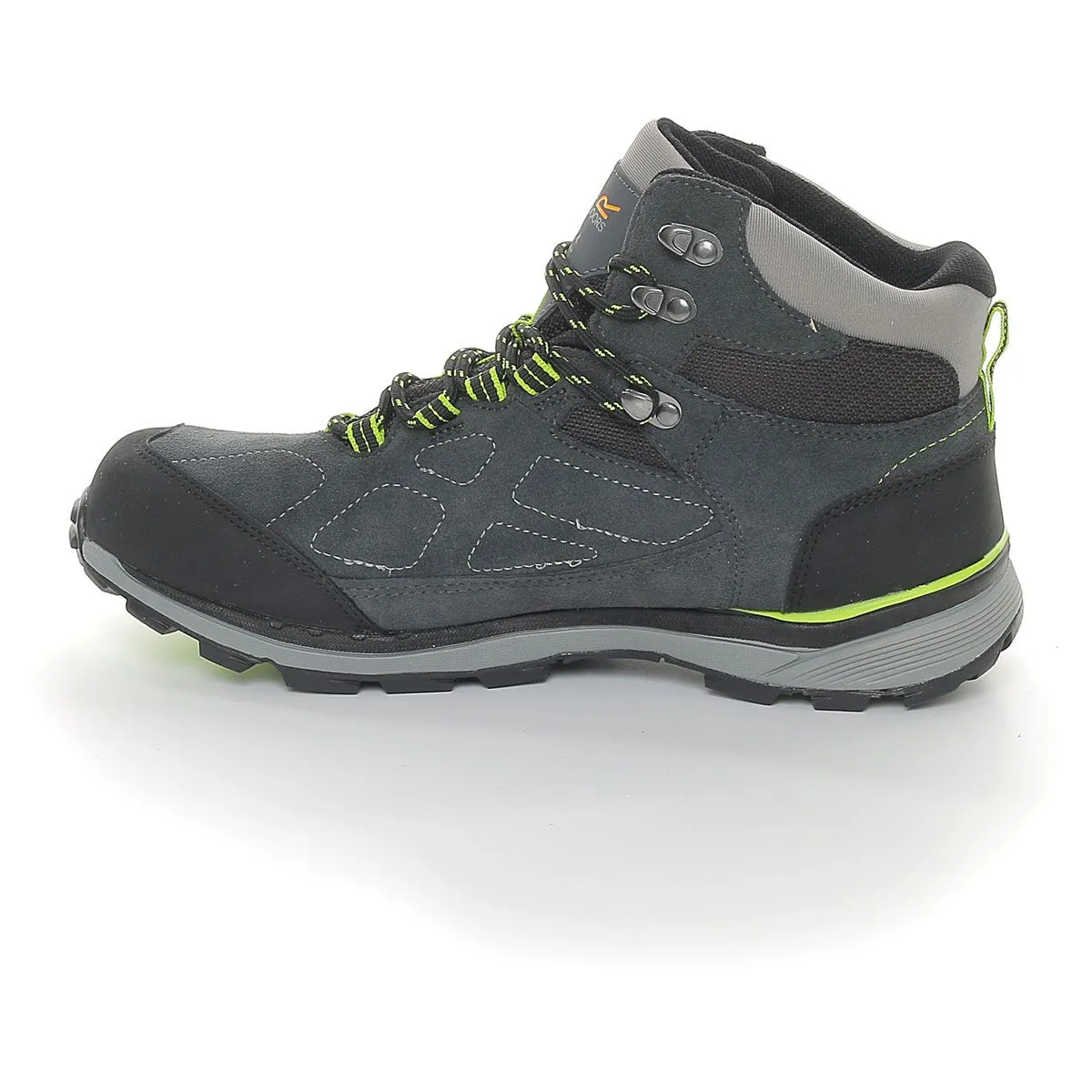 Regatta Samaris Suede Waterproof Mid Uomo Grigio Lime