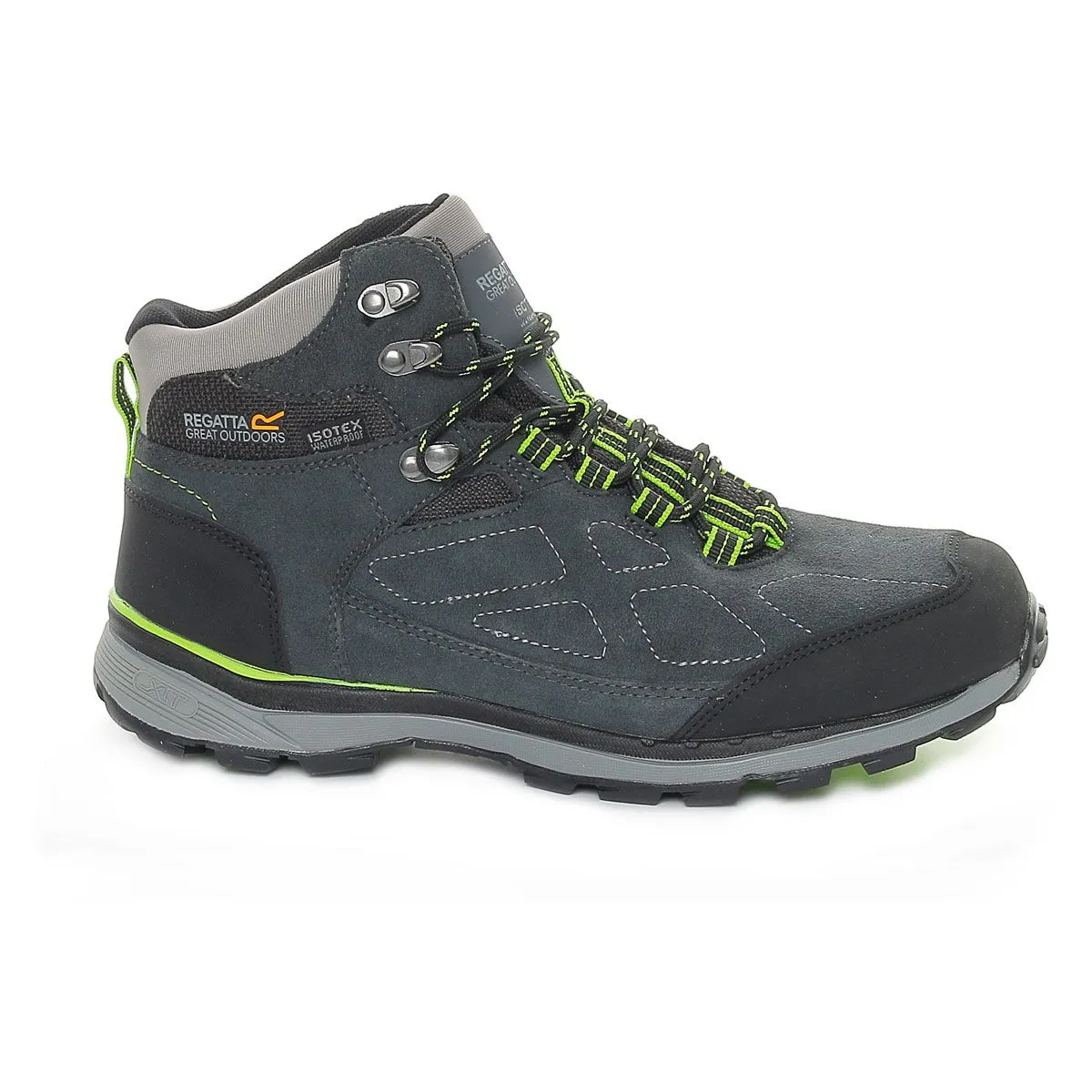 Regatta Samaris Suede Waterproof Mid Uomo Grigio Lime