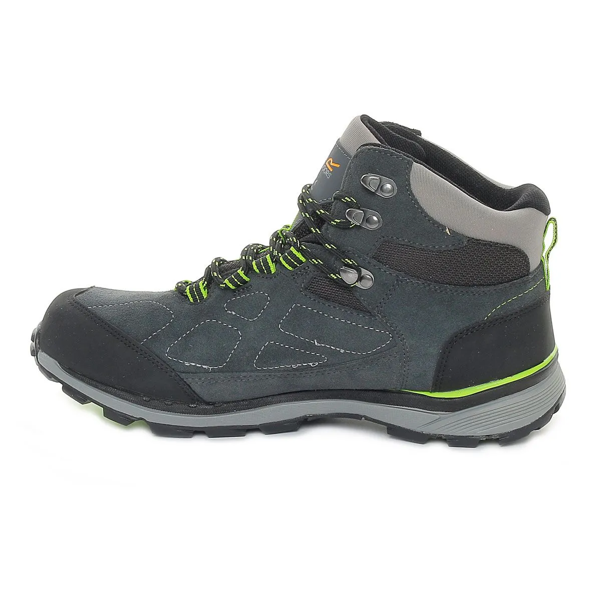 Regatta Samaris Suede Waterproof Mid Uomo Grigio Lime