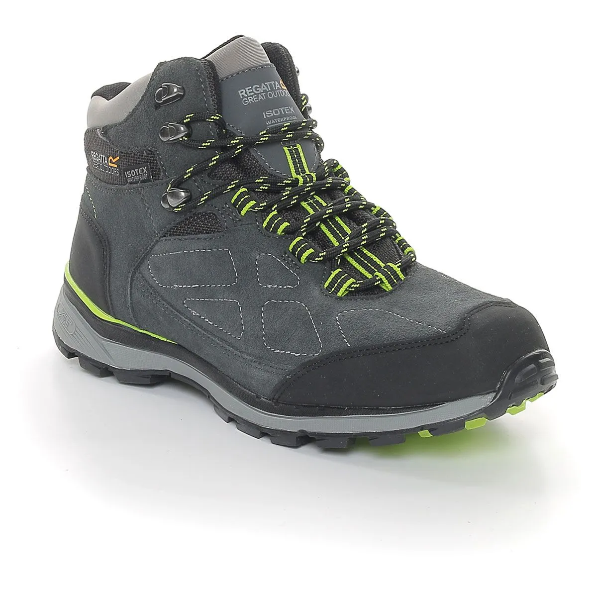 Regatta Samaris Suede Waterproof Mid Uomo Grigio Lime