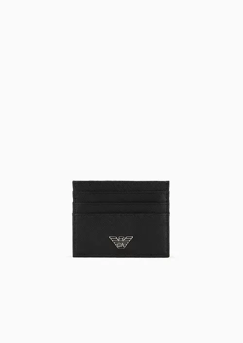 Regenerated Leather Card Holder / Black