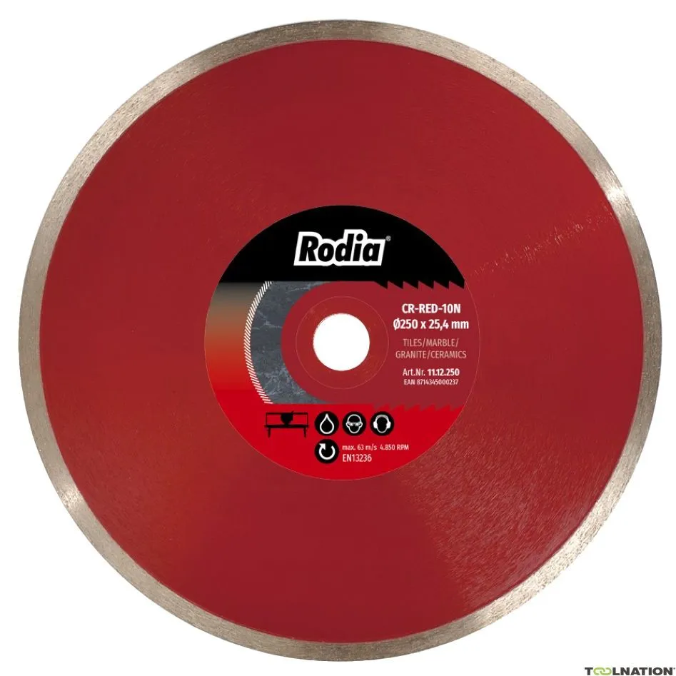 Rodia 11.12.400 CR-RED-10N Lama diamantata 400 x 25,4 mm Premium Tiles