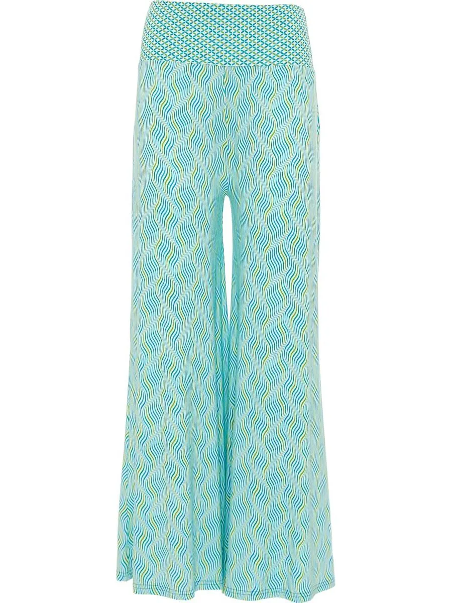 S24P06 - Pantalone palazzo Heliconia Sky Baba Design